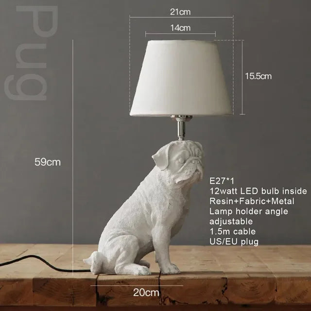 ArtPuppy - Lampada da Tavolo in Stile Deco