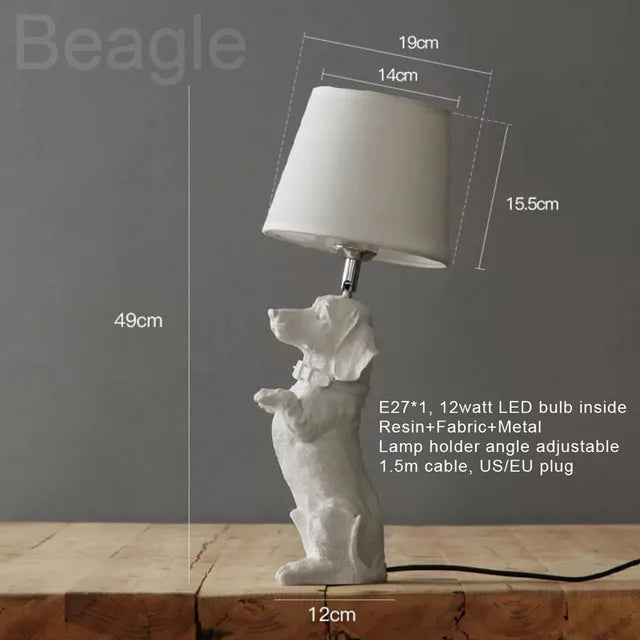 ArtPuppy - Lampada da Tavolo in Stile Deco