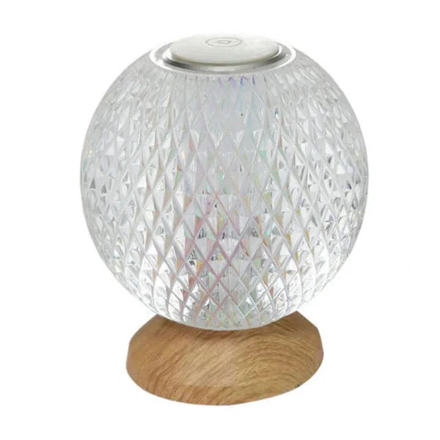CrystalWave - Lámpara de cristal moderna inalámbrica
