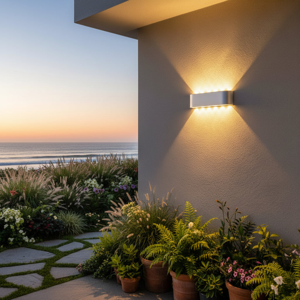 Lámpara de pared LED moderna para exterior, iluminación impermeable