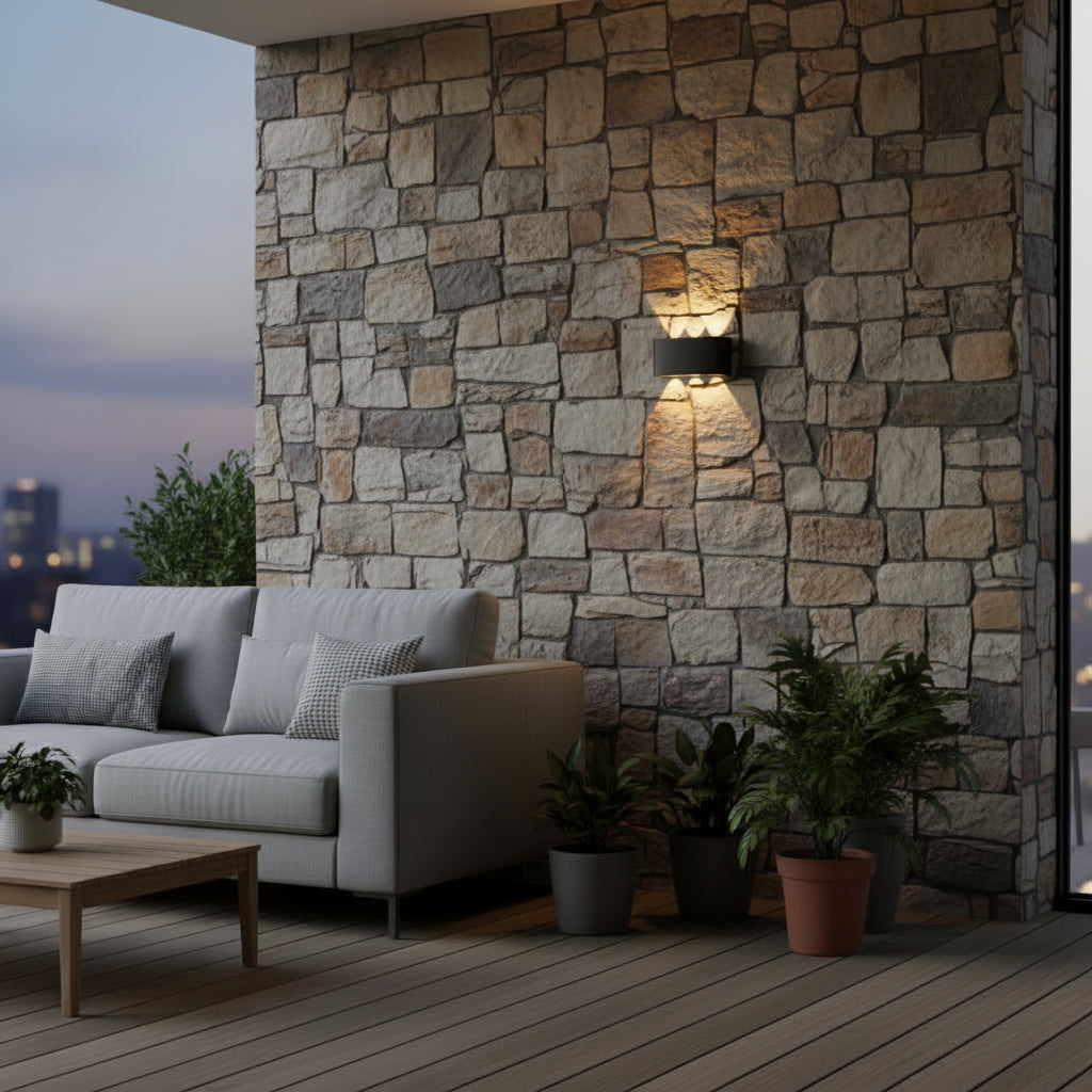 Lámpara de pared LED moderna para exterior, iluminación impermeable
