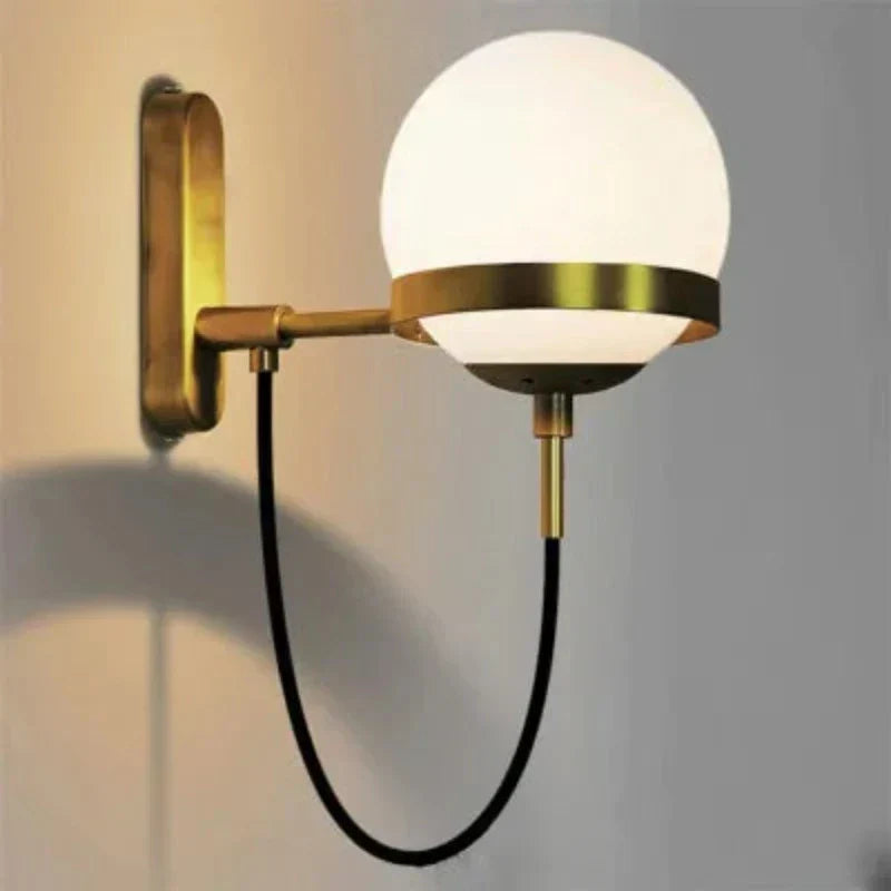GlassGlow - Lampada da parete in vetro moderna – Lampada da parete LED per soggiorno e ingresso