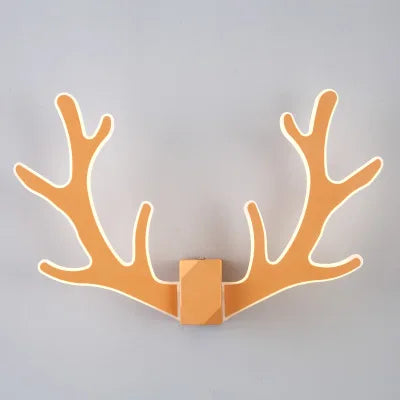 CheerGlow – Colorful Antler LED Wall Lamp for Children's Room