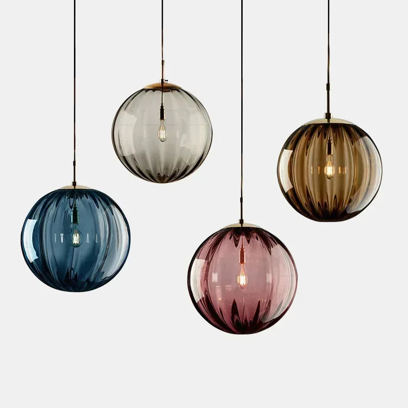 AuroraGlobe - Candeeiro de Teto Moderno com Lâmpada LED