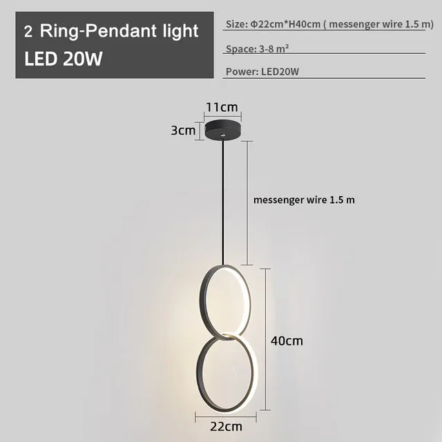 LumenElegance - Lampadario LED moderno