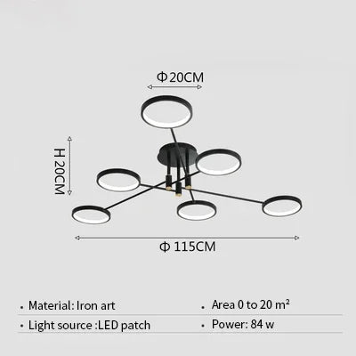 LumenElegance - Lampadario LED moderno