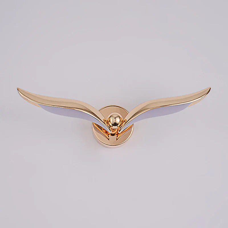 GoldenHorizon – Elegant wall lamp in the shape of a seagull