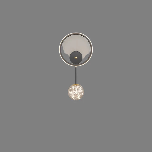 LuxeGlow – Modern LED Wall Lamp in Gold with Glass Globe