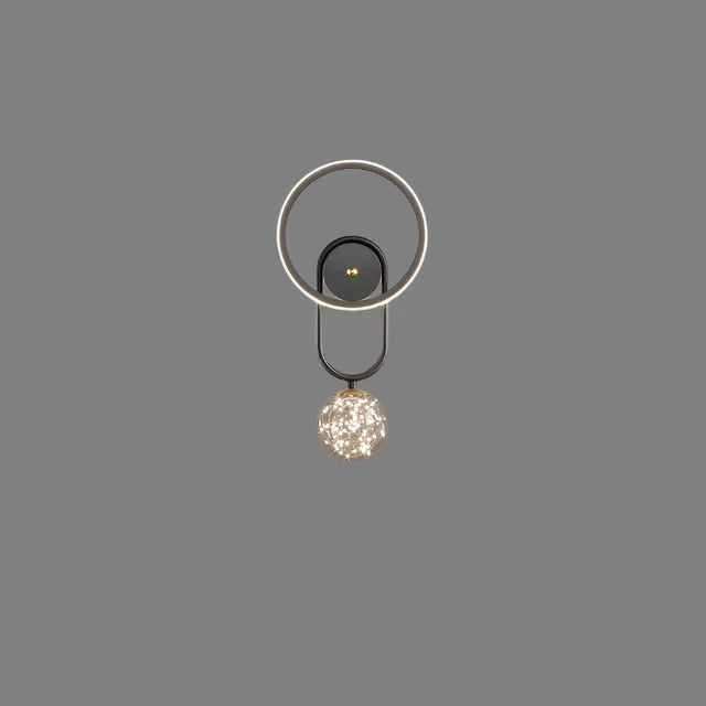 LuxeGlow – Modern LED Wall Lamp in Gold with Glass Globe