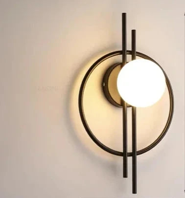 GlobeGlow - Modern LED Wall Lamp with Glass Globe Stylish Lighting