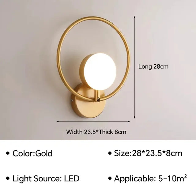 ModernLustre - LED Wall Lamp Glass Globe | Atmospheric Lighting for Every Room