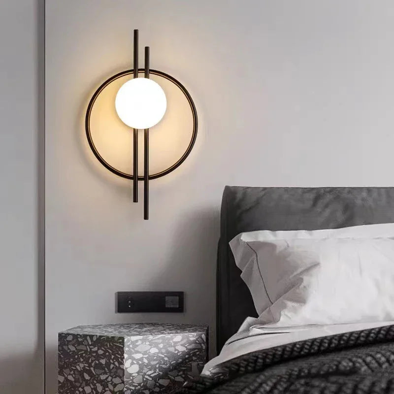 ModernLustre - LED Wall Lamp Glass Globe | Atmospheric Lighting for Every Room