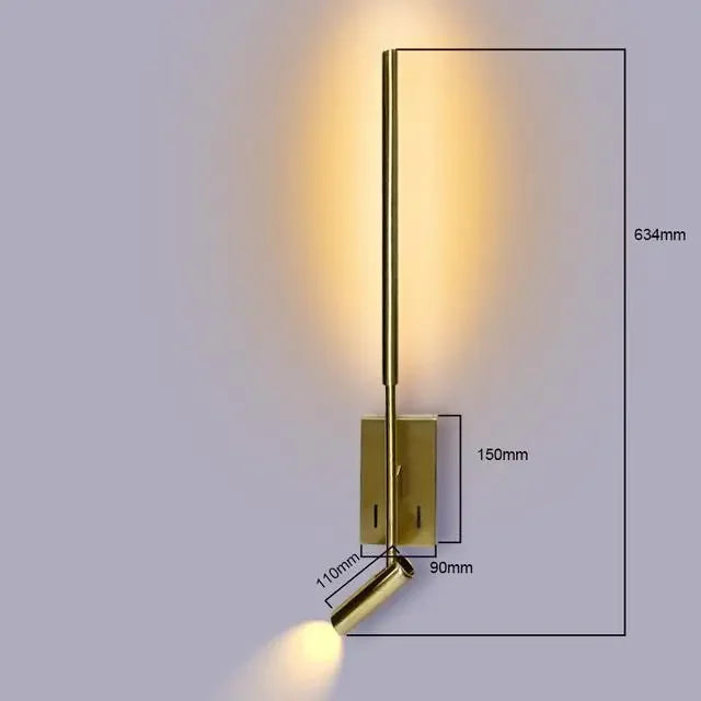 LuminoMinimal - LED Wall Lamp with Dimmable Function Modern Lighting