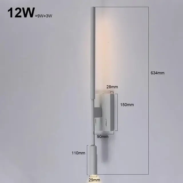 LuminoMinimal - LED Wall Lamp with Dimmable Function Modern Lighting