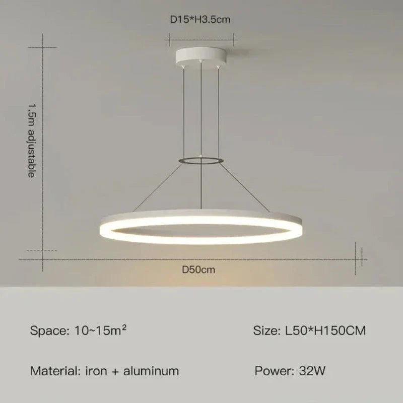 ElegantGlimmer - lampada a sospensione moderna e sottile