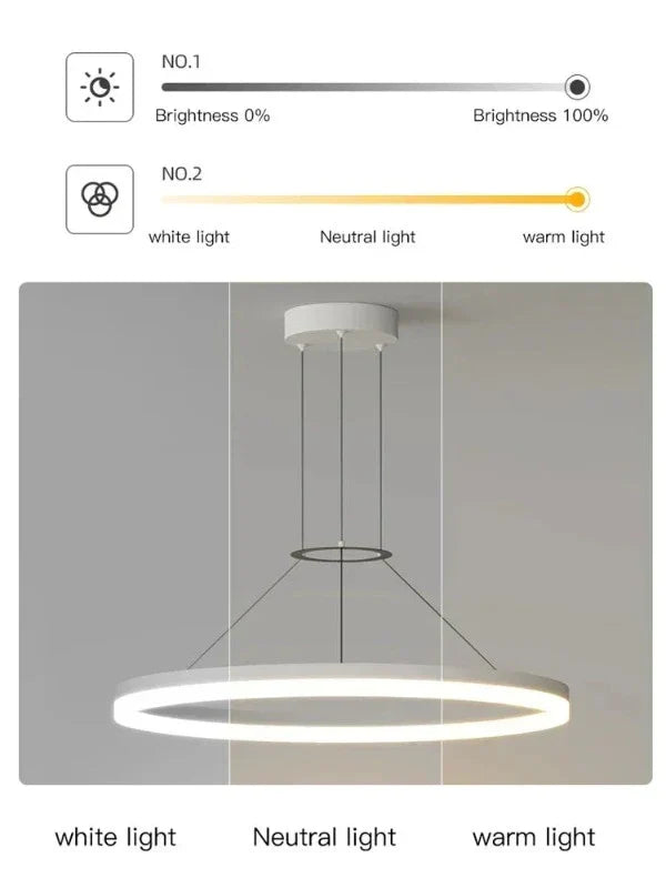 ElegantGlimmer - lampada a sospensione moderna e sottile