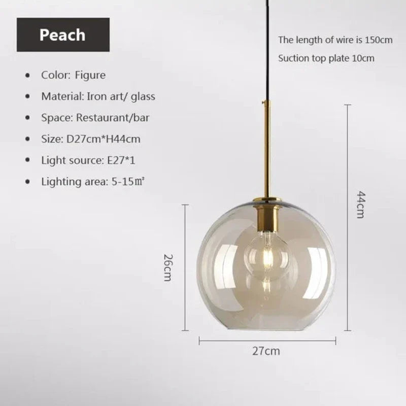 NordicGlas - Lampada a sospensione scandinava moderna