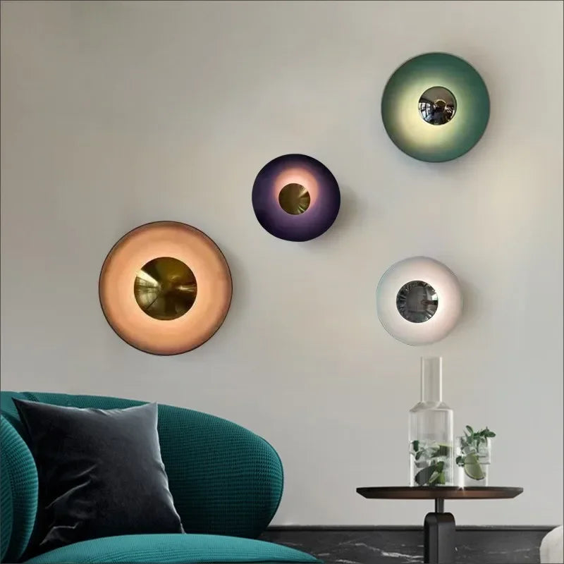RoundShine - Lampada da parete rotonda moderna