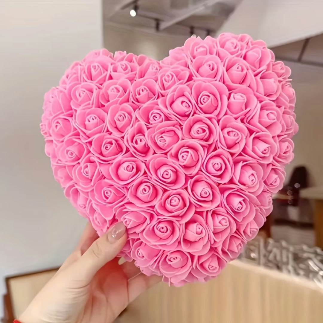 Moedeerdag Cadeau Kunstbloemen Rozen Boeket Hartvorm Decoratie - Image 5