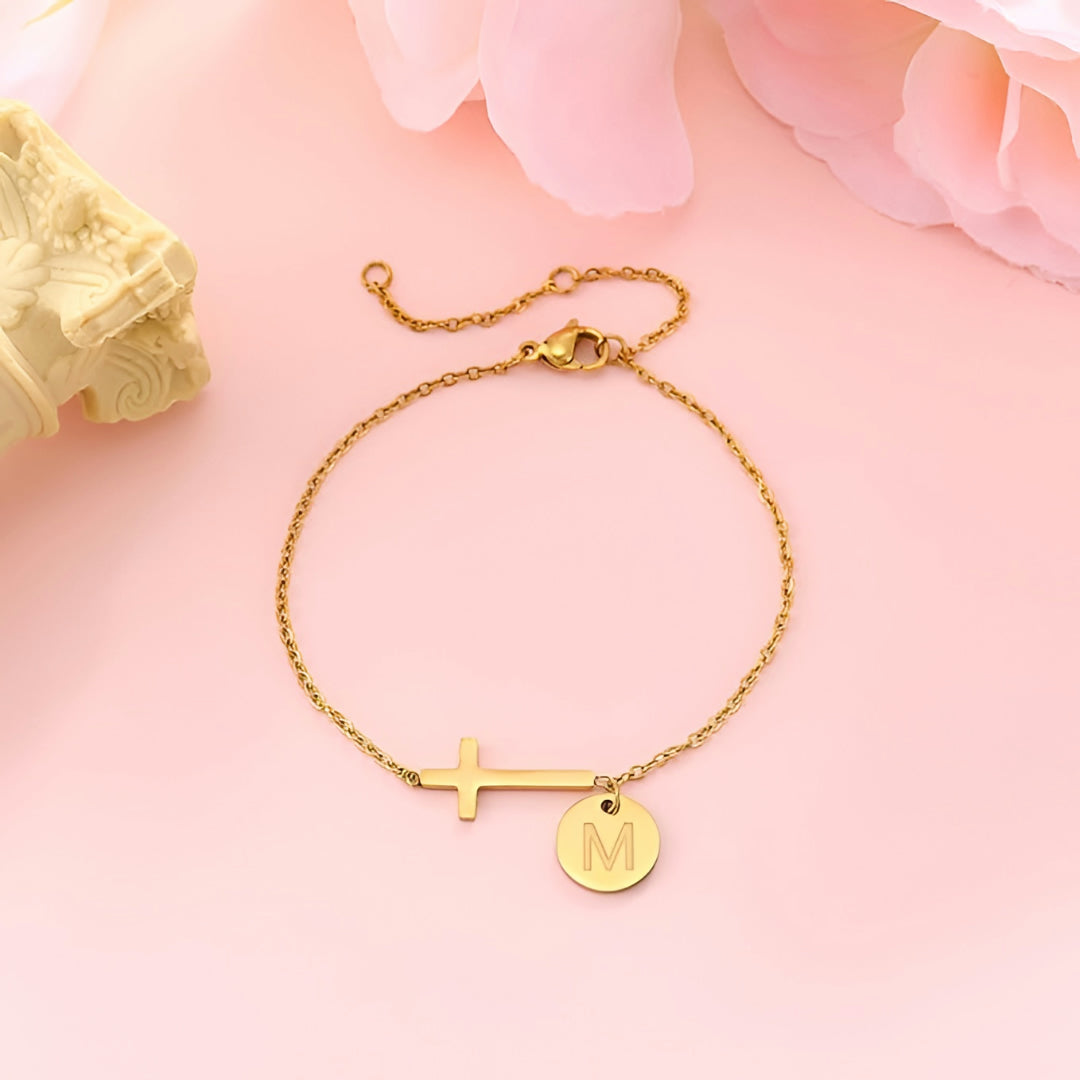 Moederdag Cadeau Armband Dames Kruis Verstelbaar RVS Sieraad - Image 2