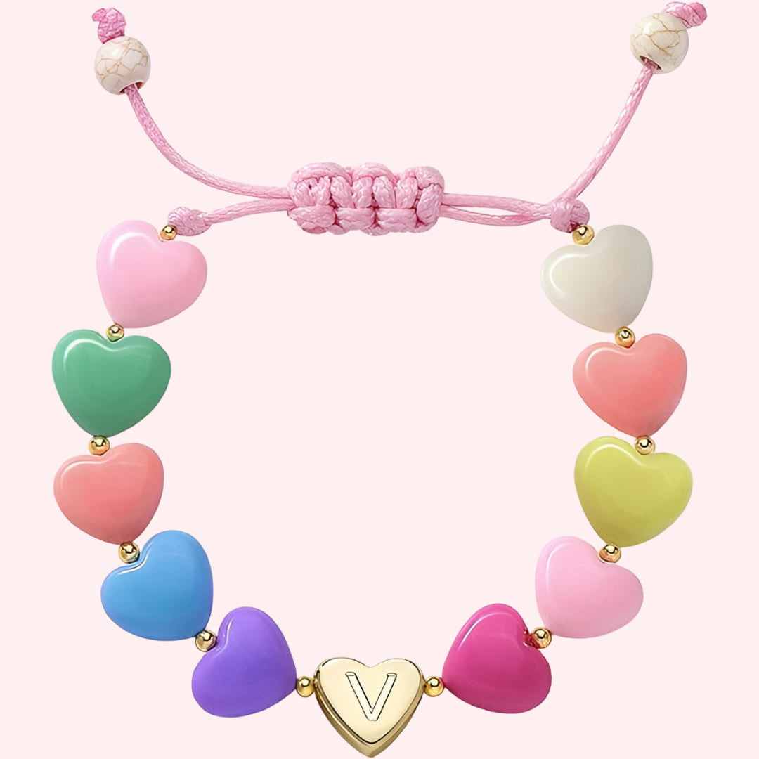 Moederdag Cadeau Armband Dames Letter Bedel Verstelbaar Hart Kralen - Image 22