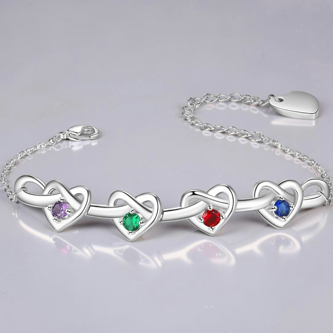 Moederdag Cadeau Armband Geboortesteen Sieraad Gepersonaliseerd - Image 2