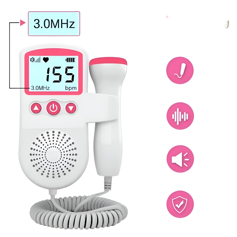 Mother's Day Gift Baby Heart Rate Monitor Pregnancy Doppler Monitor