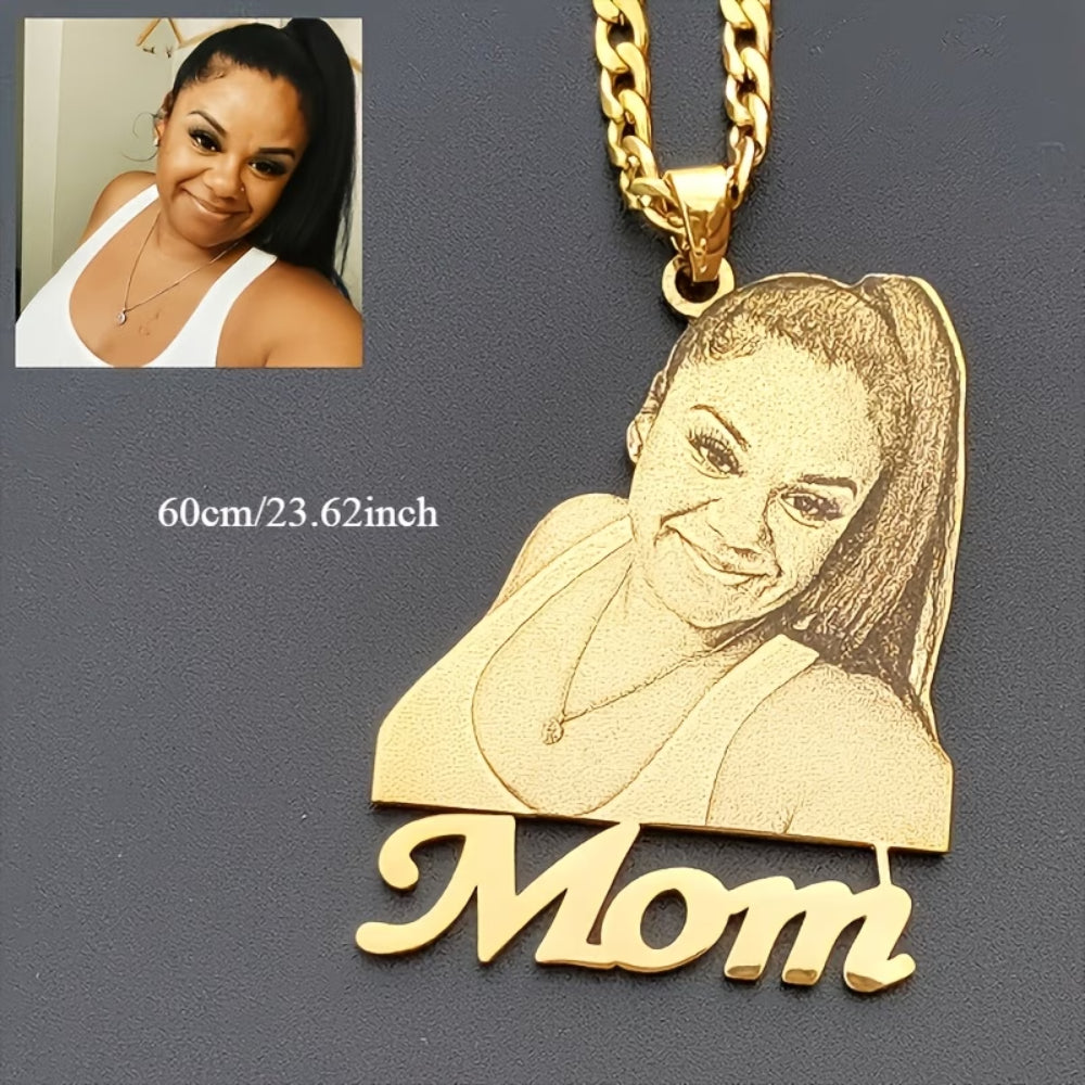 Moederdag Cadeau Ketting Dames Foto Hanger Naam