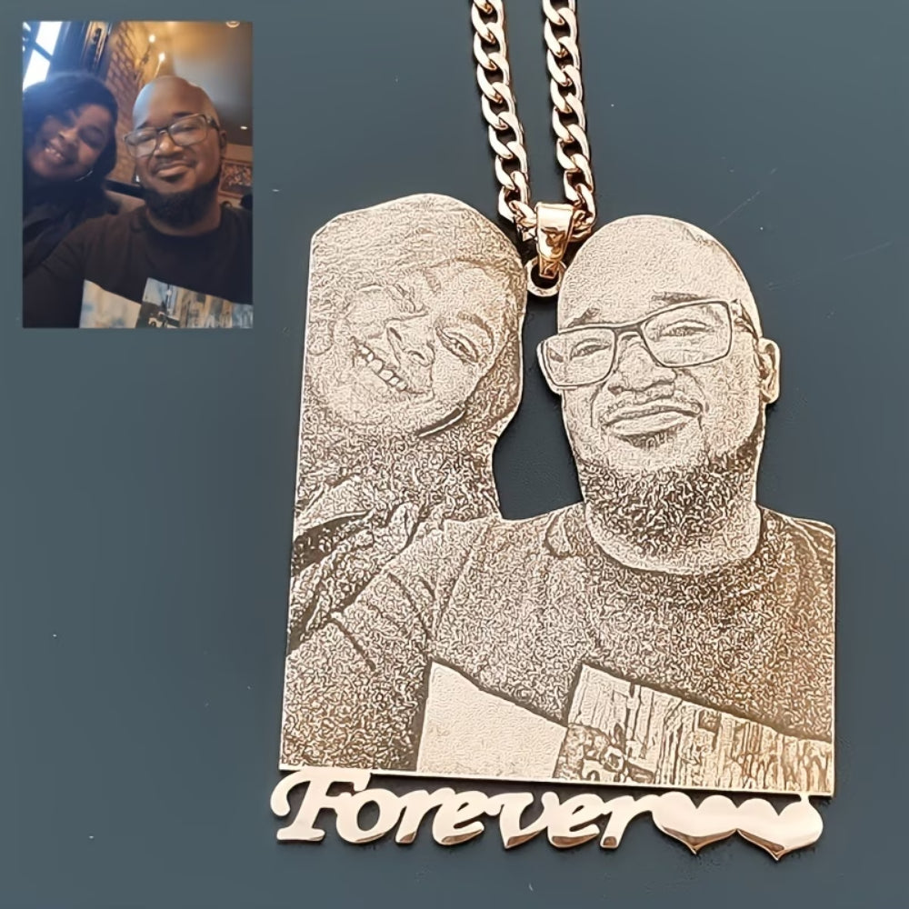 Collana Regalo Festa della Mamma Donna Ciondolo Foto Nome