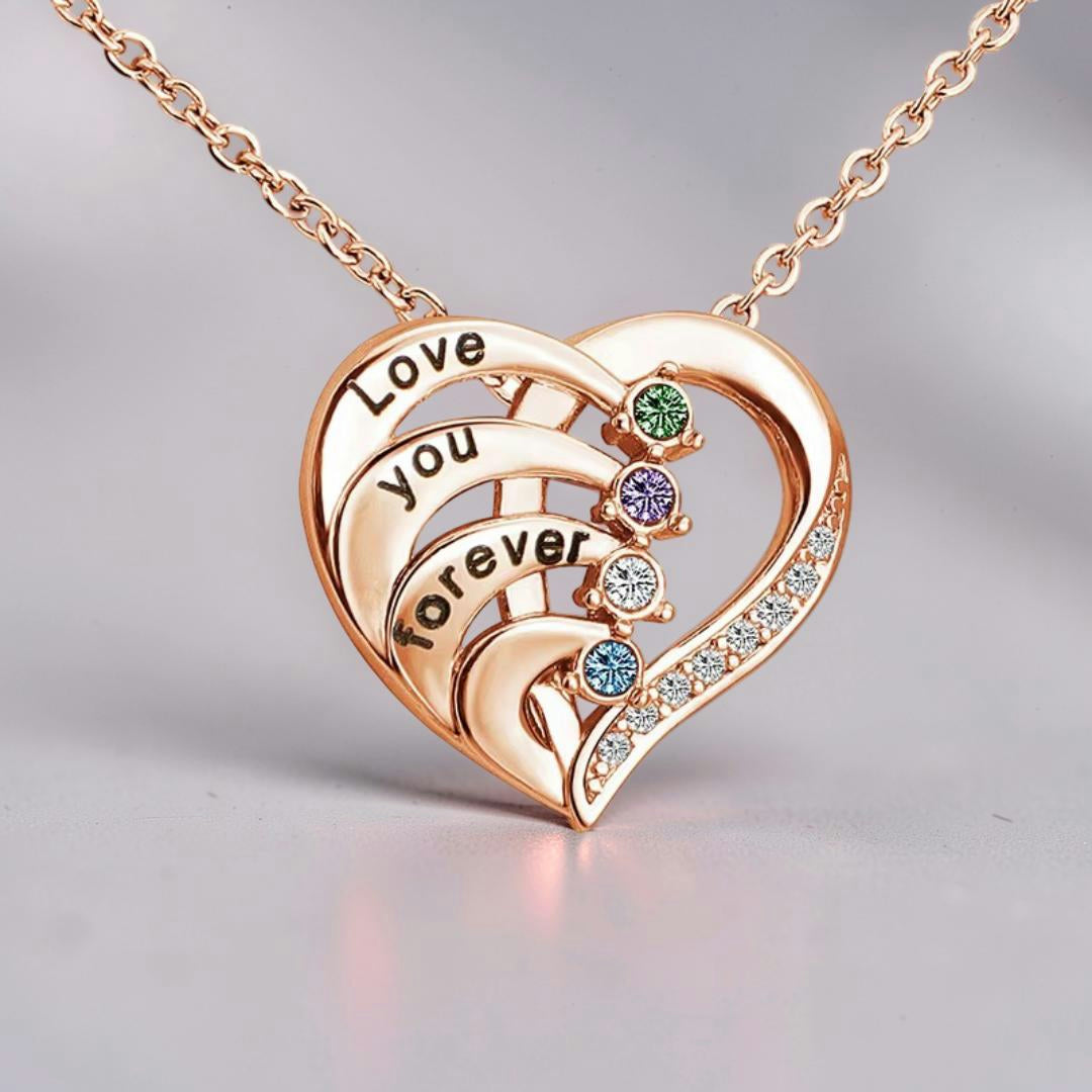 Collana Regalo Festa della Mamma Donna Ciondolo Cuore Nome
