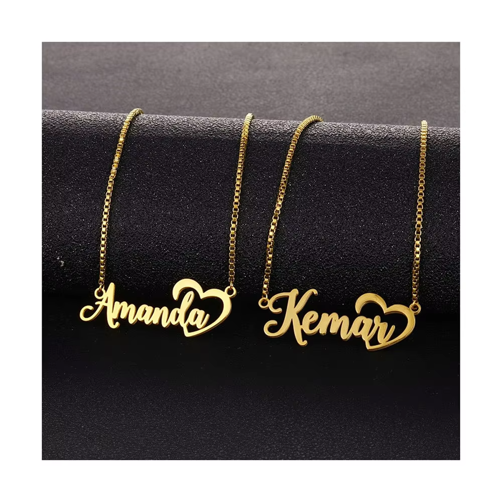 Collana Regalo Festa della Mamma Donna Cuore Ciondolo con Nome