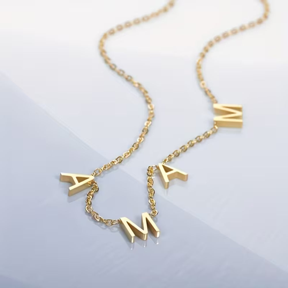 Mother's Day Gift Necklace Women Mama Letters Pendant