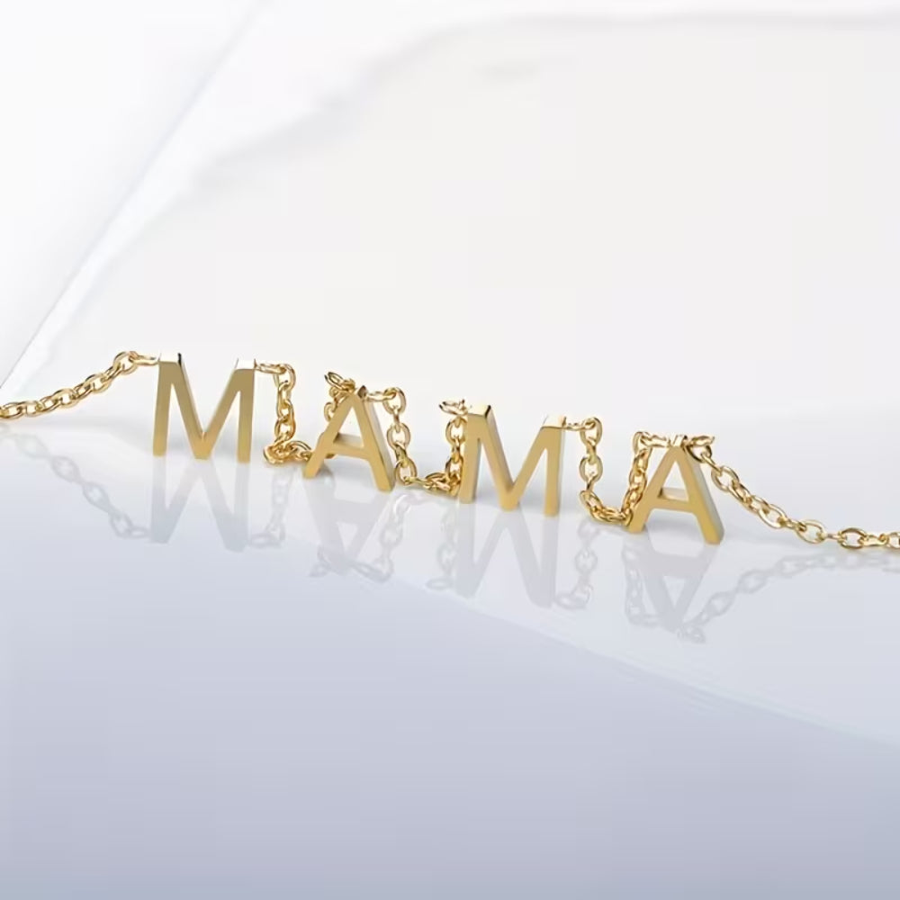 Mother's Day Gift Necklace Women Mama Letters Pendant