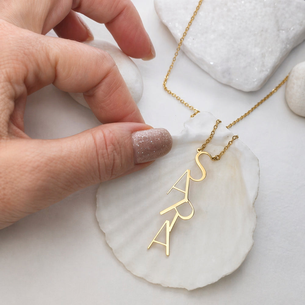 Mother's Day Gift Necklace Women Name Pendant Letters