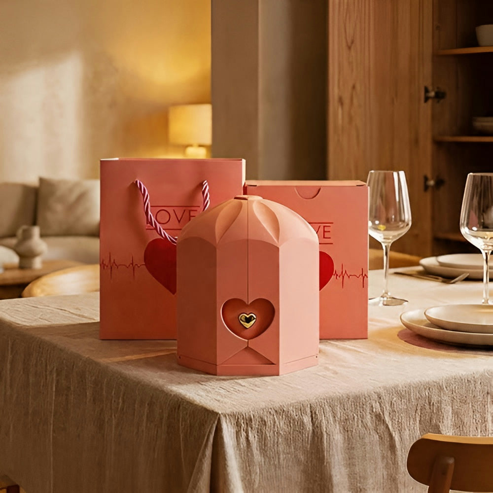 Moederdag Cadeau Ketting Hart Hanger I Love You 100 Talen Geschenkset
