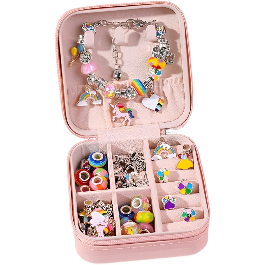 Set creativo per bambini per realizzare braccialetti - Regalo per la Festa della Mamma