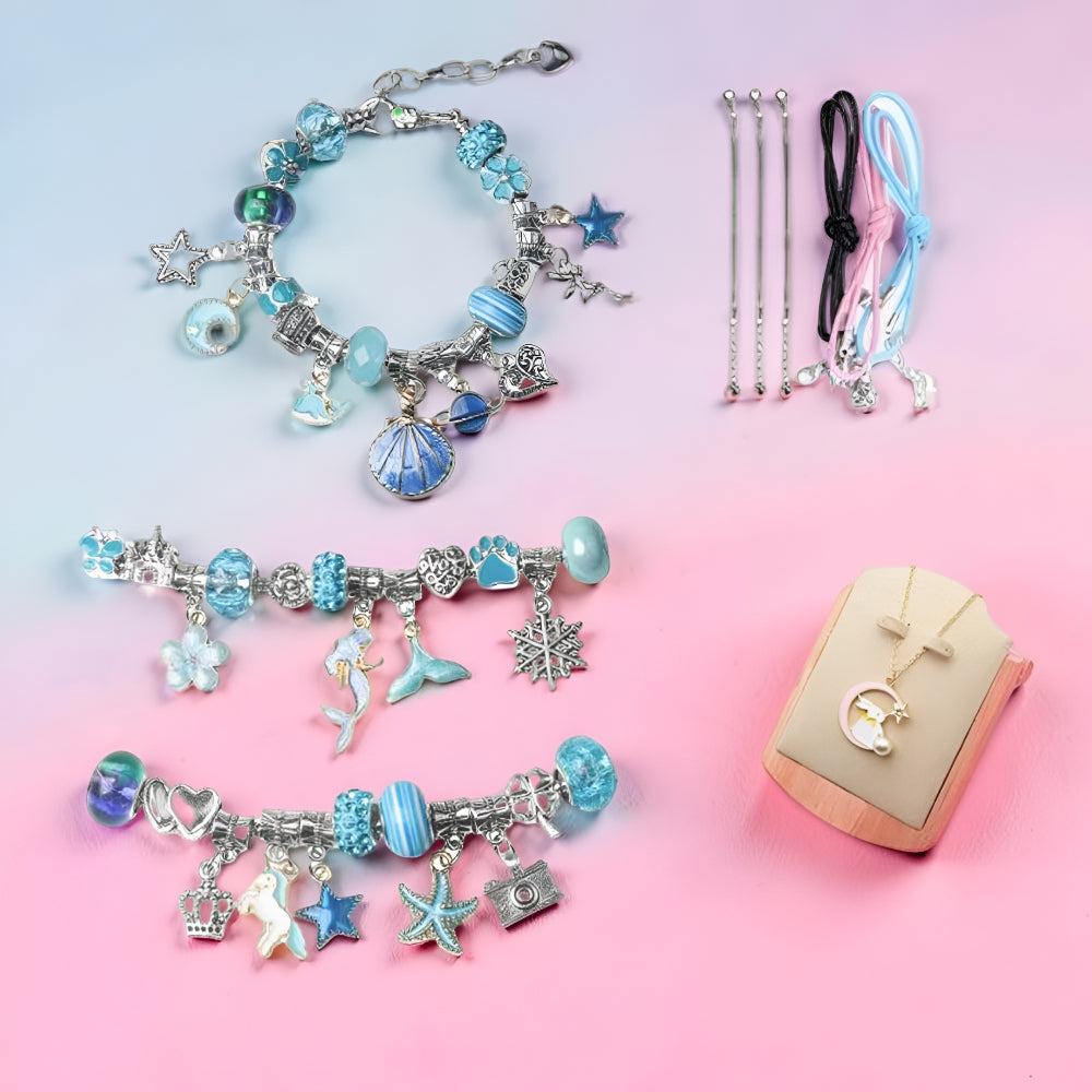 Set creativo per bambini per realizzare braccialetti - Regalo per la Festa della Mamma