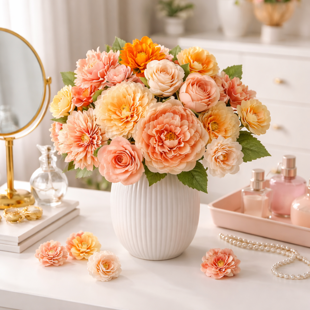 Moederdag Cadeau Kunstbloemen Bloemen Set Decoratie Boeket