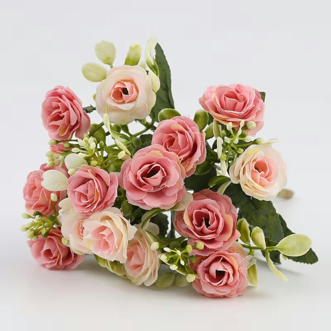 Mother's Day Gift Artificial Flower Rose Bouquet Table Decoration