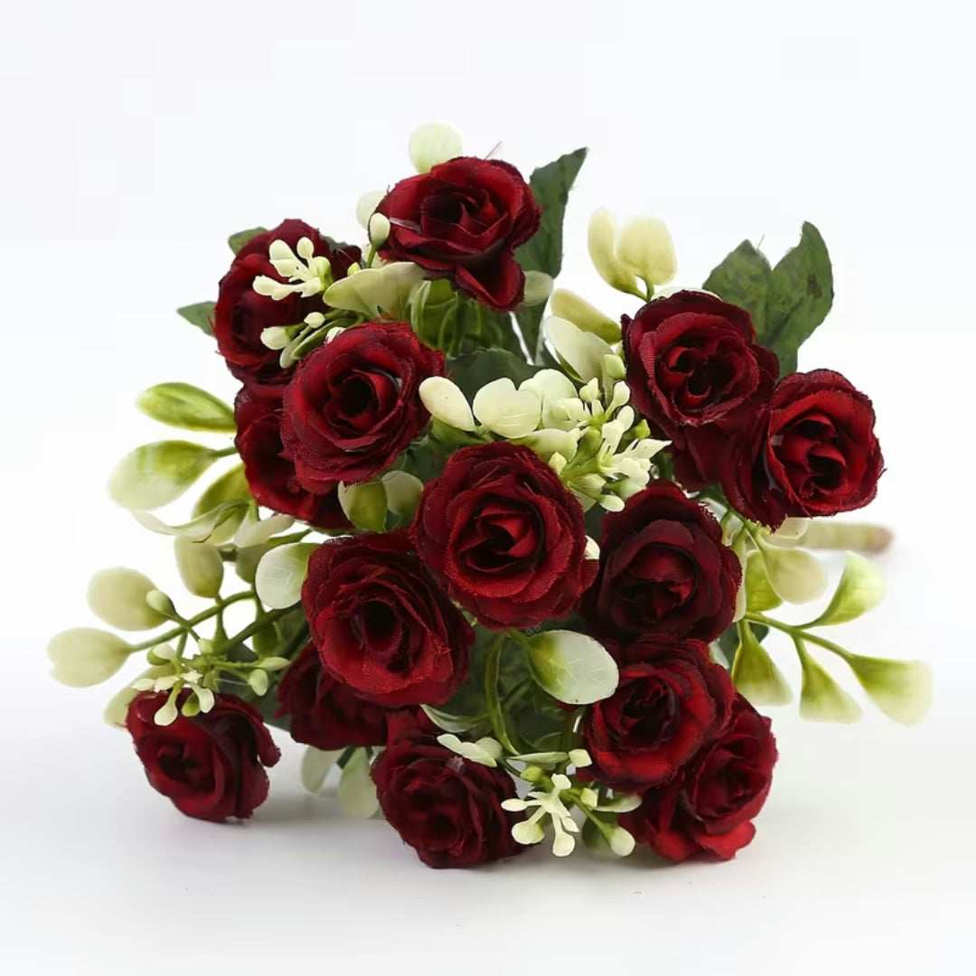 Mother's Day Gift Artificial Flower Rose Bouquet Table Decoration