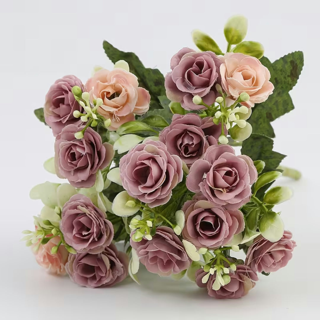 Mother's Day Gift Artificial Flower Rose Bouquet Table Decoration