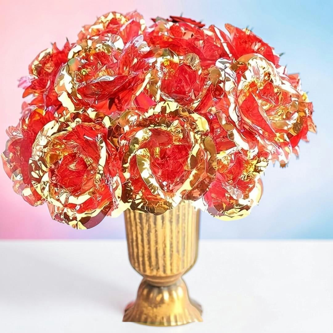 Moederdag Cadeau Kunstbloemen Rozen Boeket Tafel Decoratie Set - Image 2
