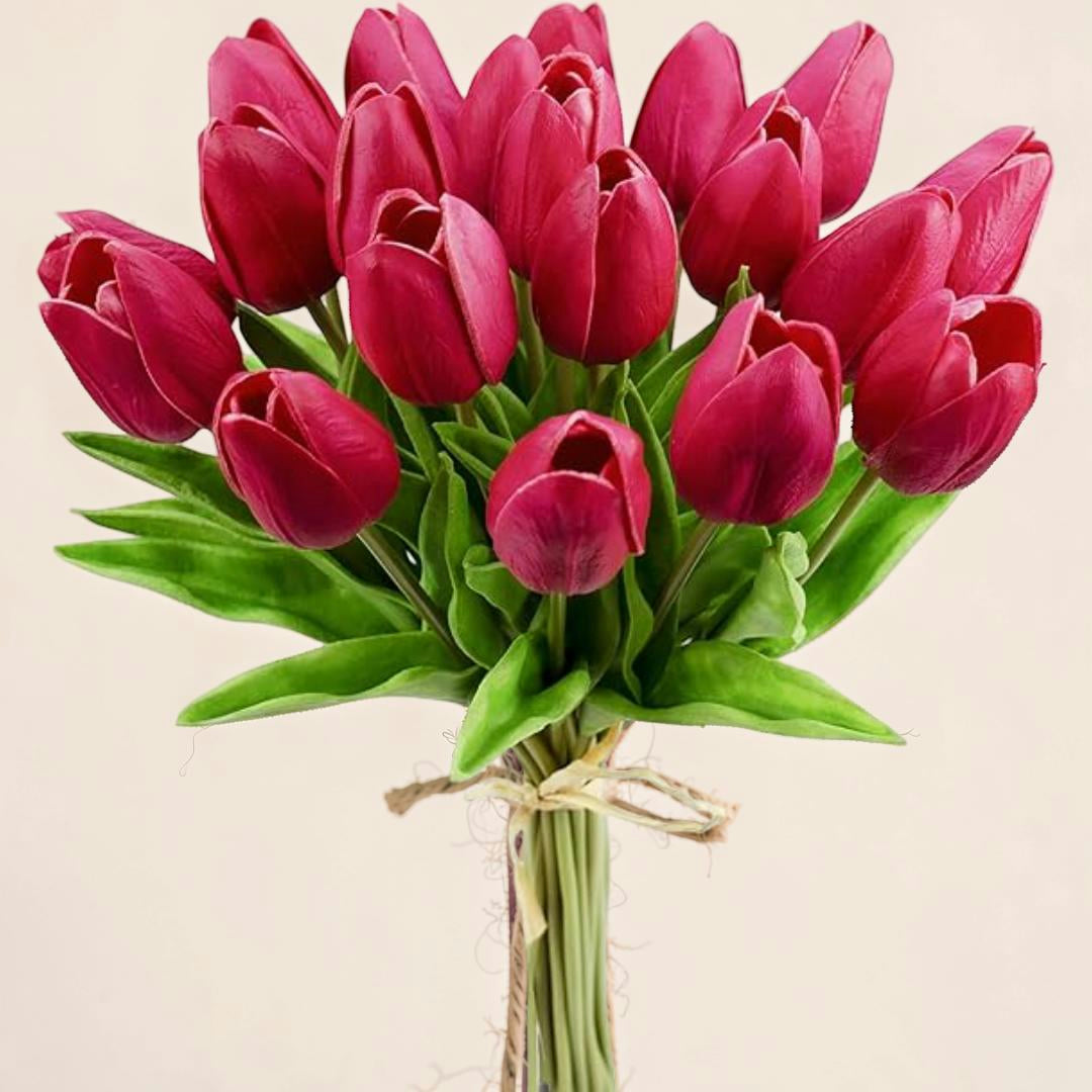 Regalo Festa della Mamma Mazzo di Tulipani Arte Decorazione da Tavolo