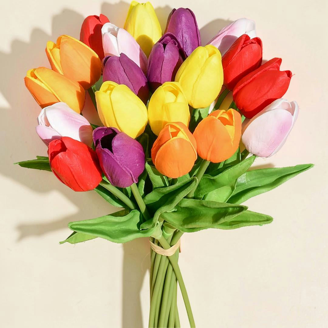 Regalo Festa della Mamma Mazzo di Tulipani Arte Decorazione da Tavolo