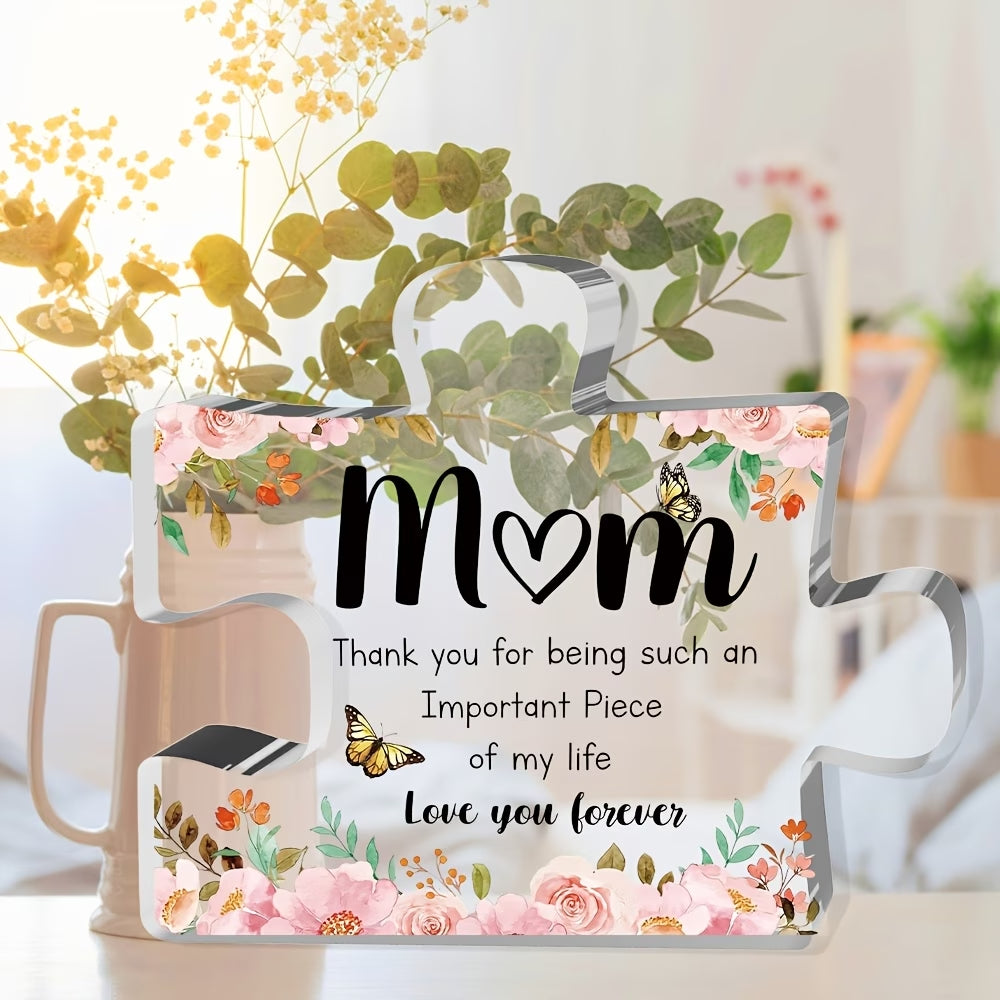 Regalo del Día de la Madre Placa de Rompecabezas con Texto para Mamá
