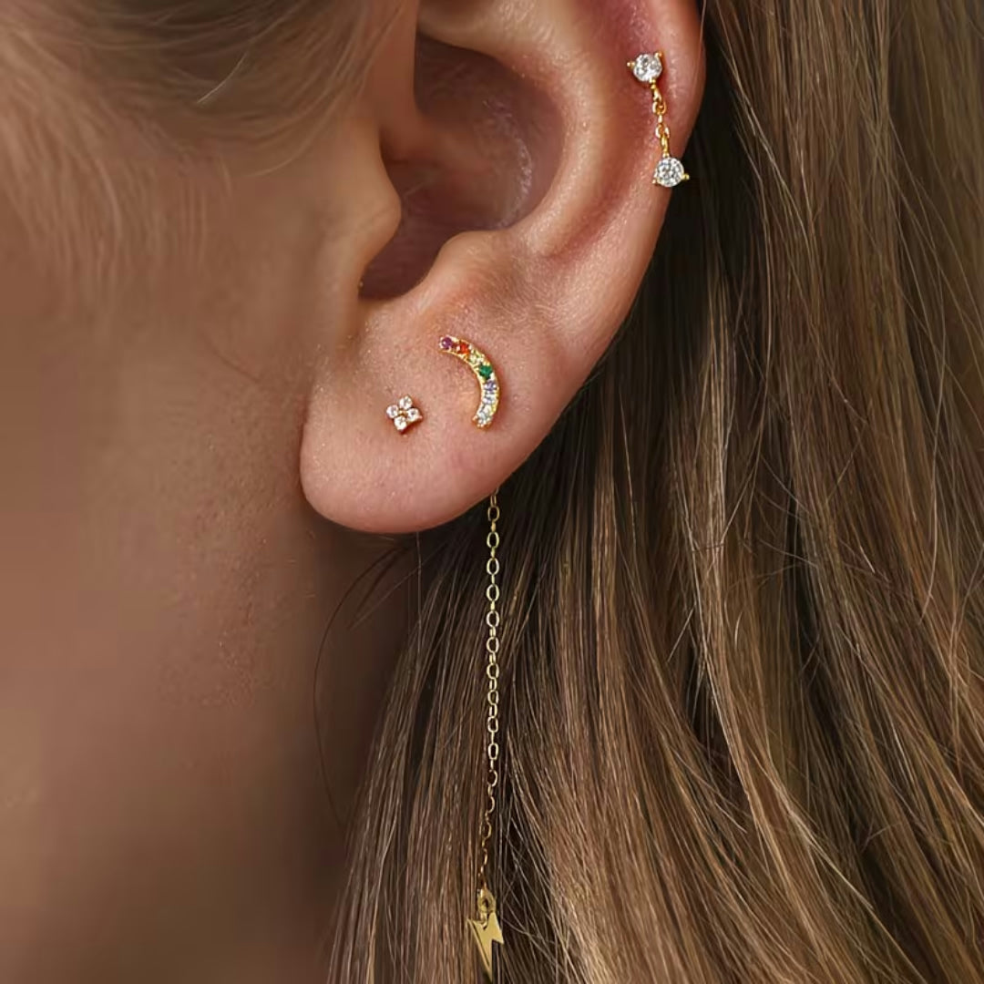 Moederdag Cadeau Oorbellen Dames Bloem Studs Design - Image 7
