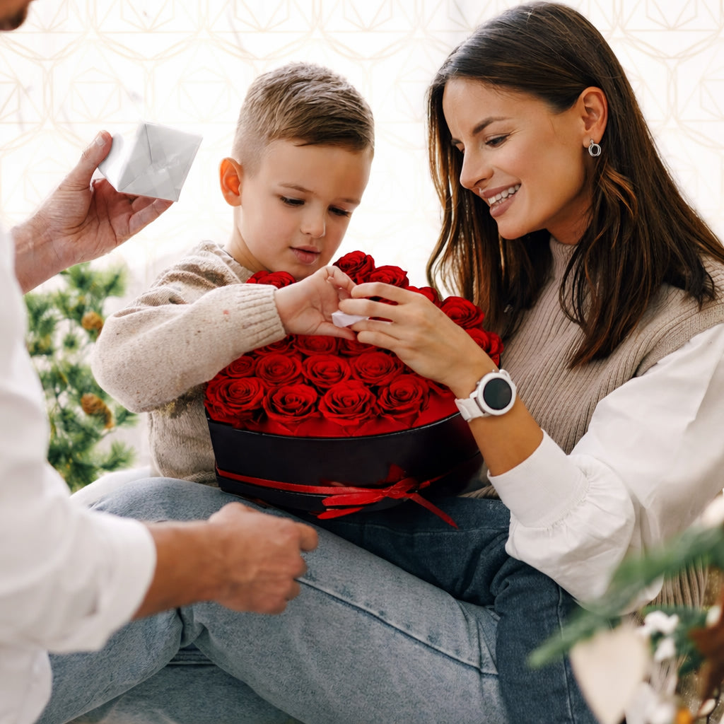 Moederdag Cadeau Rozen Box Hart Bloemen Geschenk Tafel Decoratie