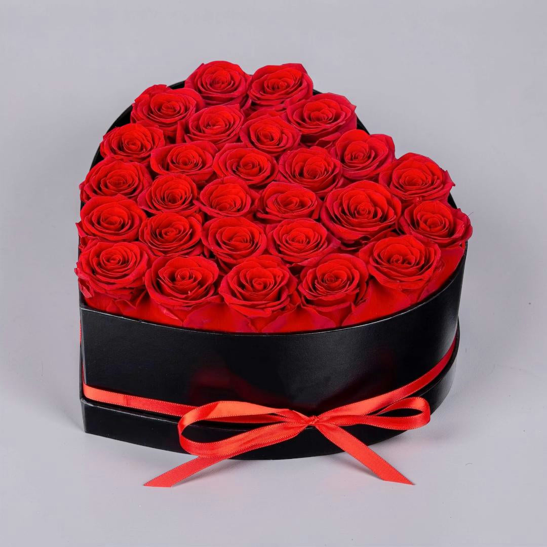 Mother's Day Gift Rose Box Heart Flower Present Table Decoration