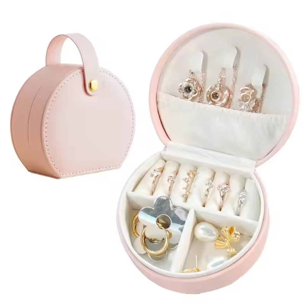Mother's Day Gift Jewelry Box Organizer Compact Travel Storage Box