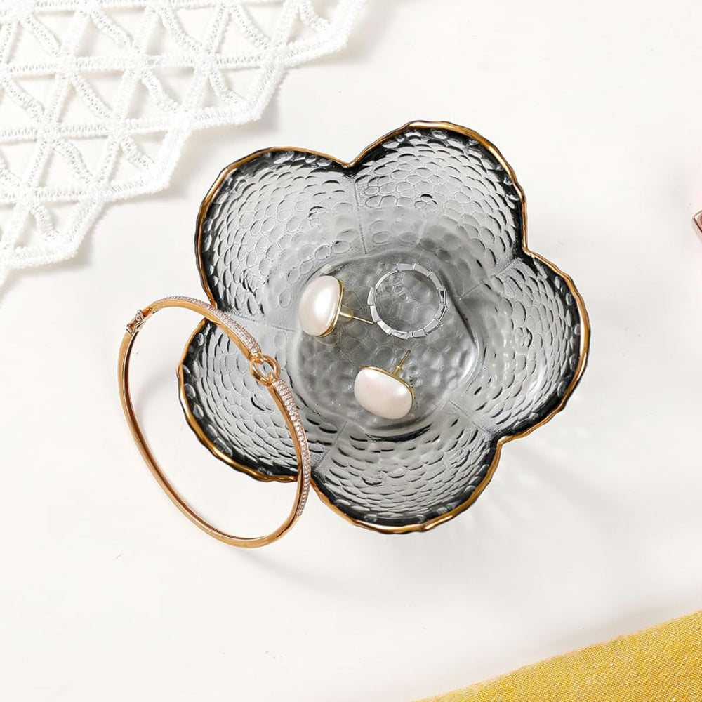 Mother's Day Gift Jewelry Holder Flower Dish Ring Storage Tray